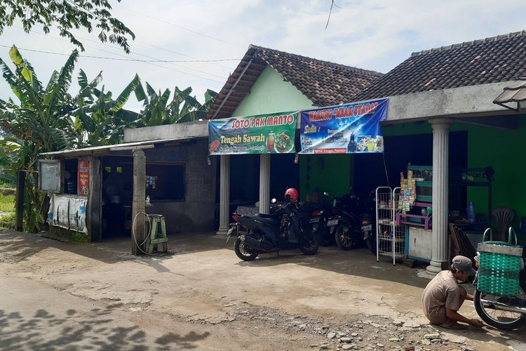 Rumah milik Sumanto di Dusun Ngentak RT 014, RW 005, Desa Kranggan, Kecamatan Polanharjo, Kabupaten Klaten, Jawa Tengah, Rabu (26/1/2022).