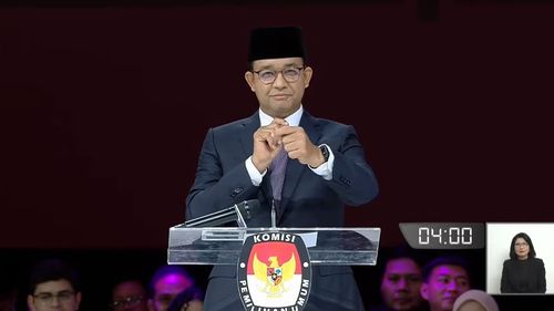 Saat Anies Buka Debat Capres dengan Bahasa Isyarat...