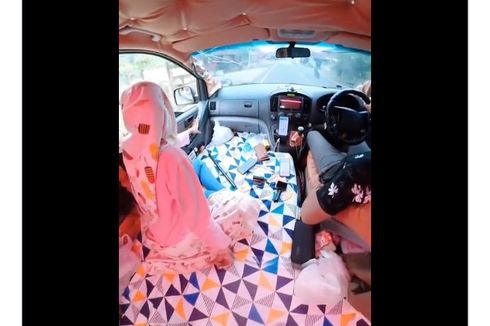 Viral, Video Kabin Mobil Jadi Kasur, Penumpang Tanpa Sabuk Pengaman, Ini Bahayanya
