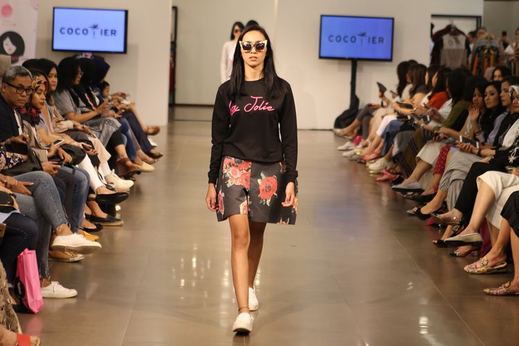 Label Cocotier, menawarkan gaya streetwear New York yang modern, dan Paris yang chic di ajang trunk show yang digelar di gerai Fashion Legacy, Lippo Mall Kemang, Rabu (9/5/2018).