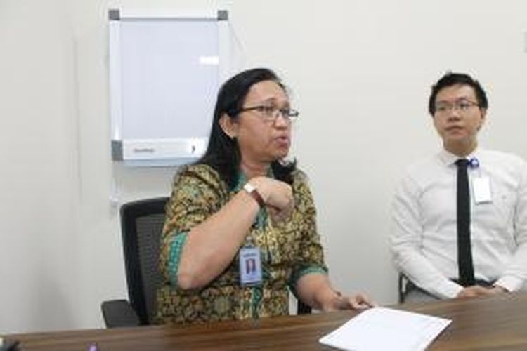 Juru bicara Rumah Sakit Siloam KUpang, Dr Rita Enny, saat menjelaskan penyakit Nelson kepada wartawan