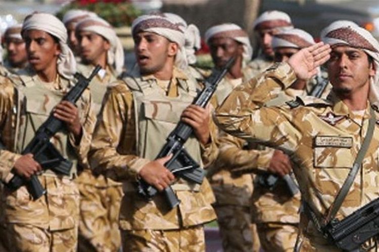 Pasukan tambahan dari Qatar ini sedang disiapkan untuk dikirim ke Yaman untung pengamanan di wilayah Provinsi Jawf. Sedikitnya, 1.000 personil tentara Qatar bergabung dengan koalisi Arab Saudi di Yaman. Kini pasukan ini ditarik setelah krisis diplomatik dengan Arab Saudi dan sekutunya. (Foto: Dok.)