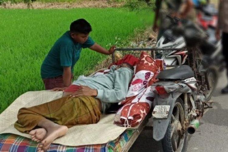 Rahmat Aulia, bocah berusia 11 tahun rela bawa ayahnya berobat sejauh 160 kilometer gunakan becak motor.