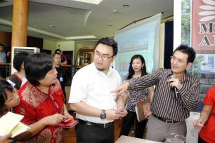 Direktur PT Modernland Realty Tbk, Andy Kesuma Natanael, pada peluncuran sebuah perumahan di Tangerang.