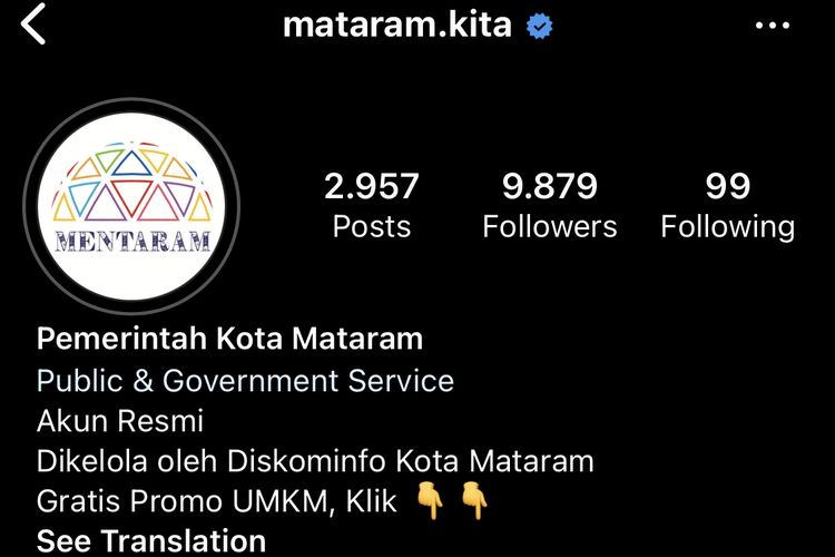 Pemerintah Kota (Pemkot) Mataram, Provinsi Nusa Tenggara Barat (NTB) memberikan layanan promosi gratis bagi pelaku Usaha Mikro, Kecil, dan Menengah (UMKM) melalui website dan media sosial milik pemerintah kota setempat.