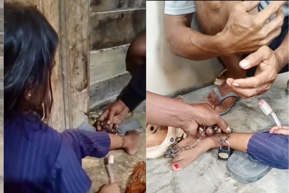 Bocah 6 Tahun di Mesuji Lampung Dirantai Orangtua, 2 Pelaku Ditangkap Polisi