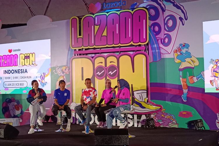 Konferensi Pers Lazada Run 2023