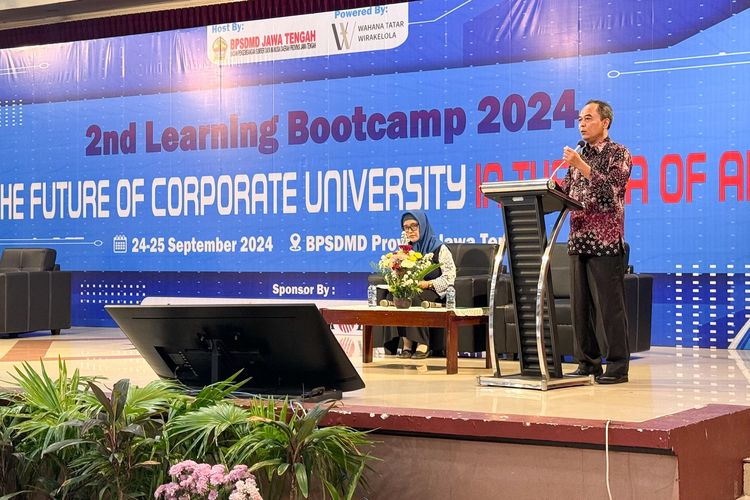 Direktur Human Capital dan Umum BPJS Ketenagakerjaan Abdur Rahman Irsyadi dalam kegiatan Learning Bootcamp Pemerintah Provinsi Jawa Tengah yang digelar pada Selasa-Rabu, 24-25 September 2024.