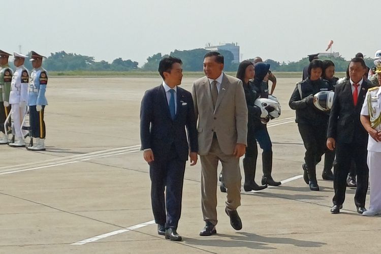 Sjafrie dan Shinjiro Tiba di Lanud Halim, Langsung Bertolak ke Kemhan