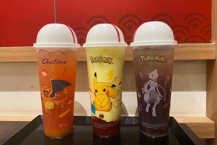 Chatime merilis tiga minuman terbaru yang terinspirasi dari Pokémon, yaitu Pikachu, Charizard, dan Mewtwo. 