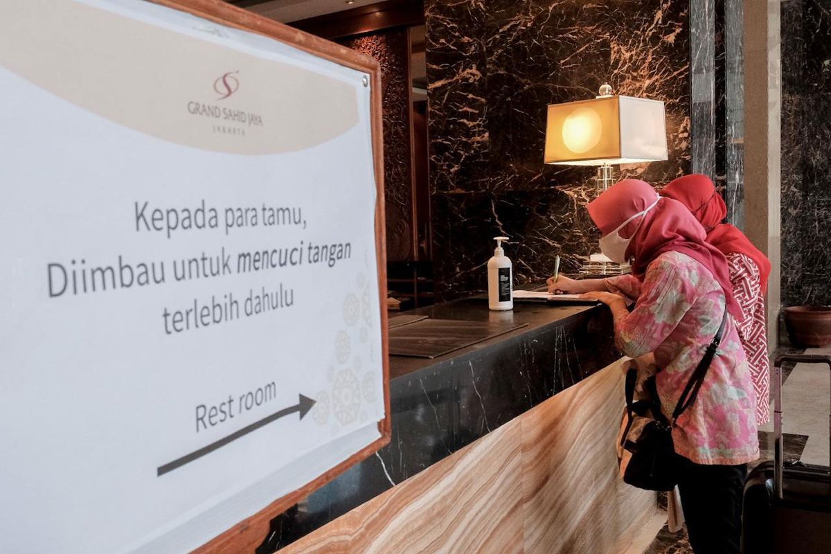 Penerapan new normal di hotel.