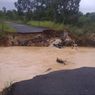 Jalan Menuju Balai Benih Ikan di Belitung Timur Putus Diterjang Banjir
