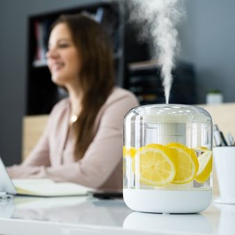 Ilustrasi humidifier, ilustrasi pelembap udara.