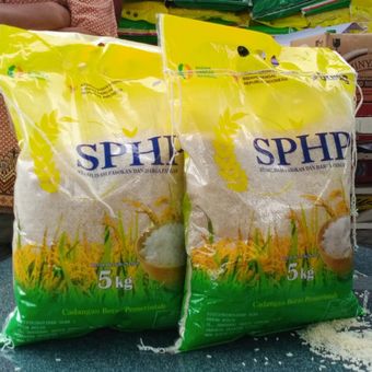 Ilustrasi beras SPHP. 