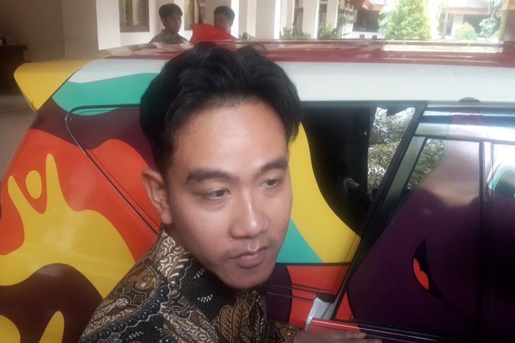 Wali Kota Solo, Gibran Rakabuming Raka di Solo, Jawa Tengah, Selasa (16/4/2024).