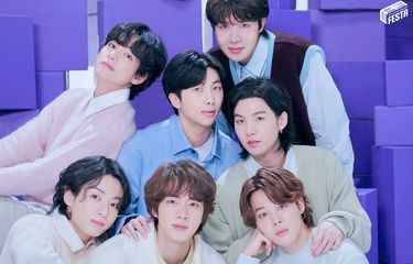 Tepat pada hari ulang tahun ke-10, Selasa (13/6/2023), boy group BTS merilis video musik lagu Take Two versi live. Para member BTS (dari kiri atas searah jarum jam) V, RM, J-Hope, Suga, Jimin, Jin, dan Jungkook.