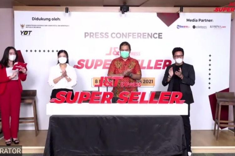 Virtual Press Conference J&T Super Seller, Kamis (4/3/2021). (Tangkapan Layar).