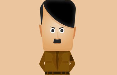 Kartun Adolf Hitler.