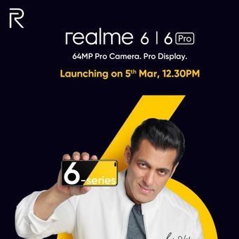  Poster peluncuran Realme 6 dan Realme 6 Pro; 