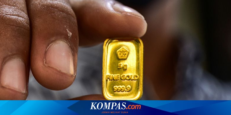 Jatuh Rp.  15.000 per gram, lihat daftar harga emas Antam hari ini