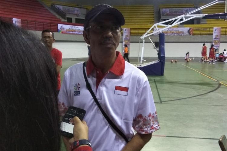 Pelatih kepala timnas Indonesia, Cecep Firmansyah.