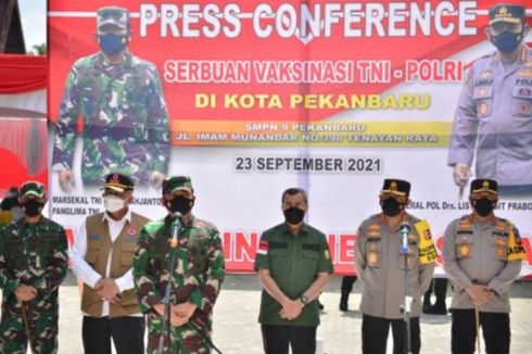 Penanganan Covid-19 Riau Membaik, Panglima TNI: Terus Cermati Perkembangan dan Fakta di Lapangan