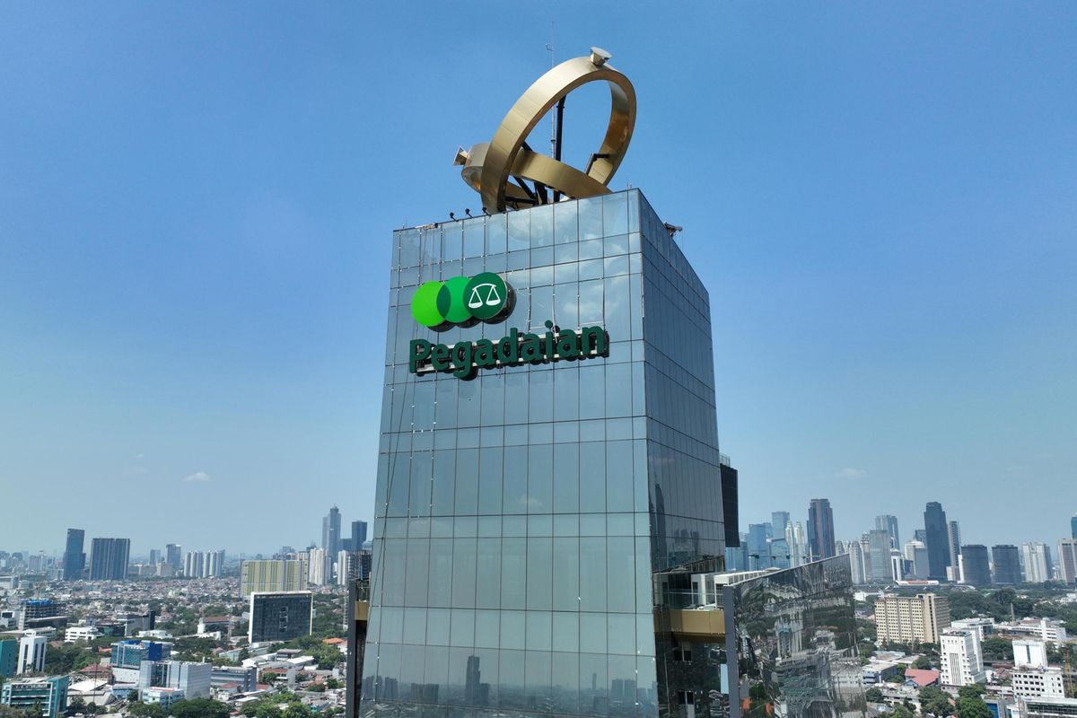 Nampak Gedung PT Pegadaian di Jakarta
