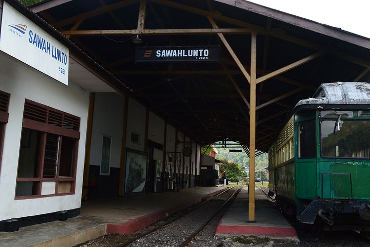 Salah satu sudut Museum Kereta Api Sawahlunto.