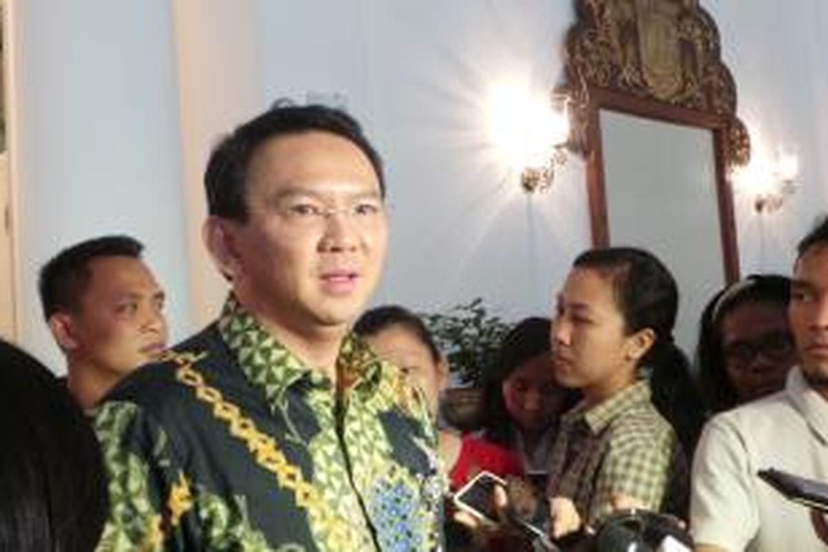 Gubernur DKI Jakarta Basuki Tjahaja Purnama, di Balai Kota, Rabu (27/5/2015). 