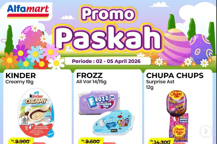 Promo Alfamart Hari Ini 2 April 2026, Ada Banyak Potongan Harga di Promo Paskah