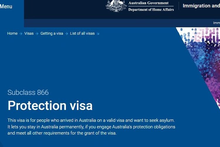 Apa itu protection visa Australia yang dimiliki akun TikTok awbimaxreborn?