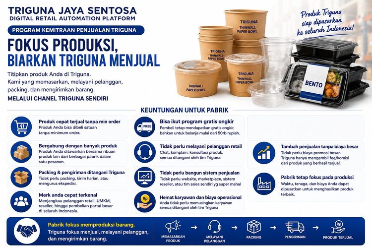 Dari Pabrik Kemasan ke Platform Retail Digital, Ini Perjalanan Triguna Jaya Sentosa sejak 1998