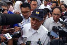 Ganti Heli setelah Mendarat Darurat, Menteri PUPR Tiba di Bendungan Karangloe