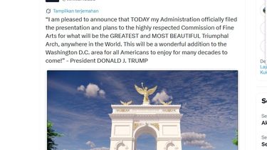 Kontroversi Baru Trump: Bikin Proyek Gapura Raksasa 'Arc de Trump'