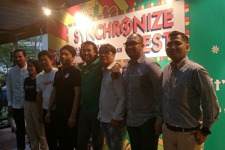 Jumpa pers Synchronize Fest 2019 di kawasan SCBD, Jakarta Selatan, Rabu (25/9/2019).
