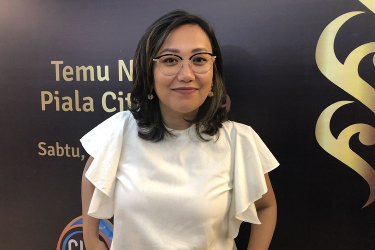 Gina S Noer saat dijumpai di Plaza Indonesia, Jakarta Pusat, Sabtu (7/12/2019). 