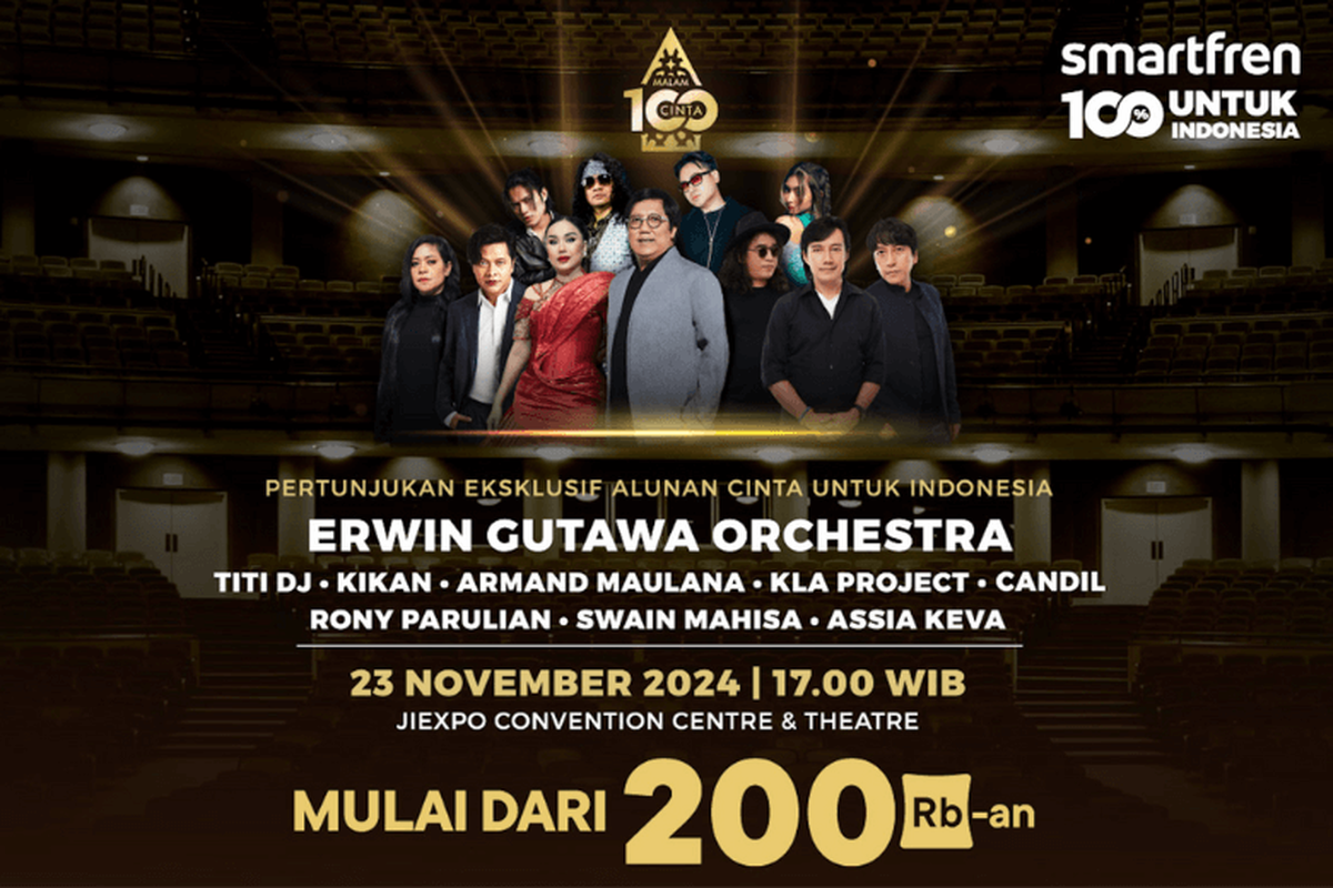 Blibli menjadi exclusive ticketing partner konser musik ?Smartfren Malam 100 Cinta - Alunan Cinta untuk Indonesia?. 