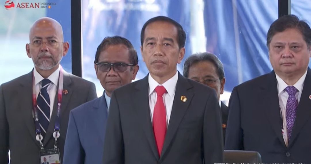 Didampingi Mahfud dan Airlangga, Jokowi Buka KTT Ke-42 ASEAN
