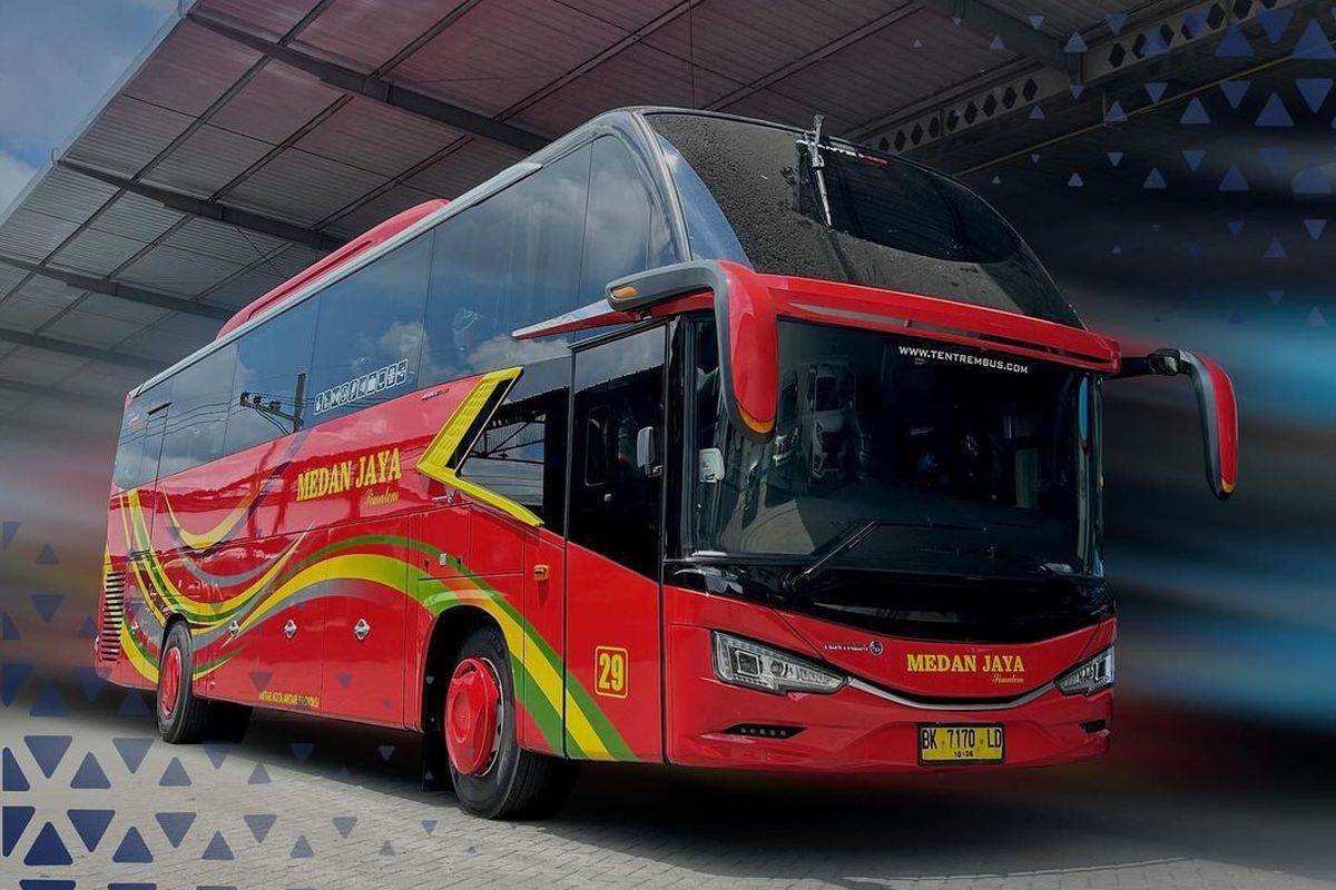 Bus baru milik PO Medan Jaya