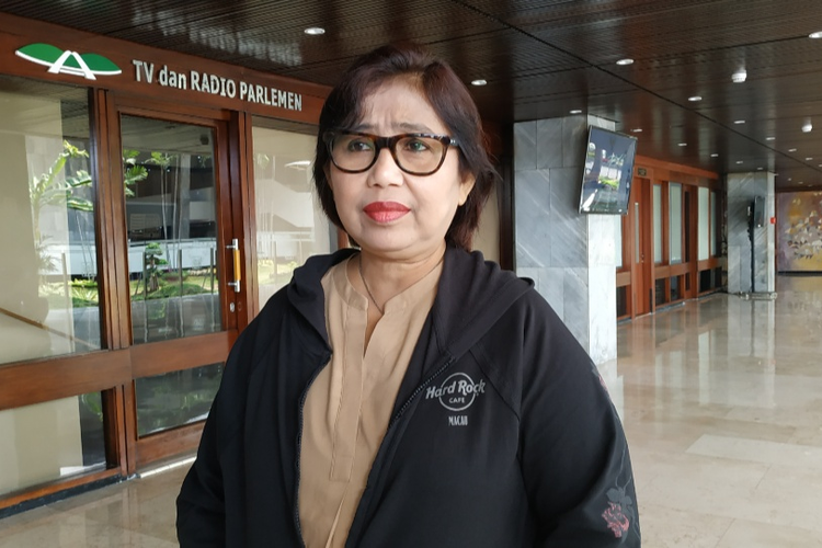 Ketua DPP Partai Nasdem, Irma Suryani Chaniago di Kompleks Parlemen, Senayan, Jakarta, Jumat (9/8/2019).