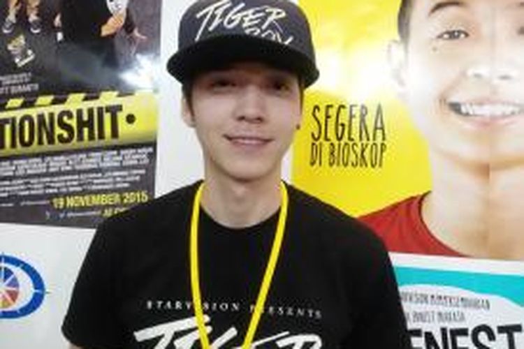 Stefan William diabadikan saat promo film Tiger Boy dalam acara Comic Con, di JiExpo Kemayoran, Jakarta Pusat, Jumat (25/9/2015) sore.