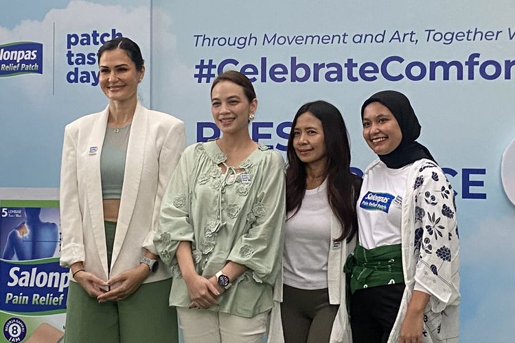 Tara de Thouars, Deera Dewi, Rima Melati, dan Ira pada acara Patchtastic Day 2025 di Dia.lo.gue, Jakarta Selatan, Kamis (22/5/2025).