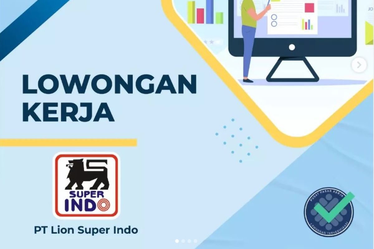 PT Lion Super Indo atau Super Indo sedang membuka lowongan kerja untuk lulusan SMA/SMK sederajat, D3 hingga S1.  