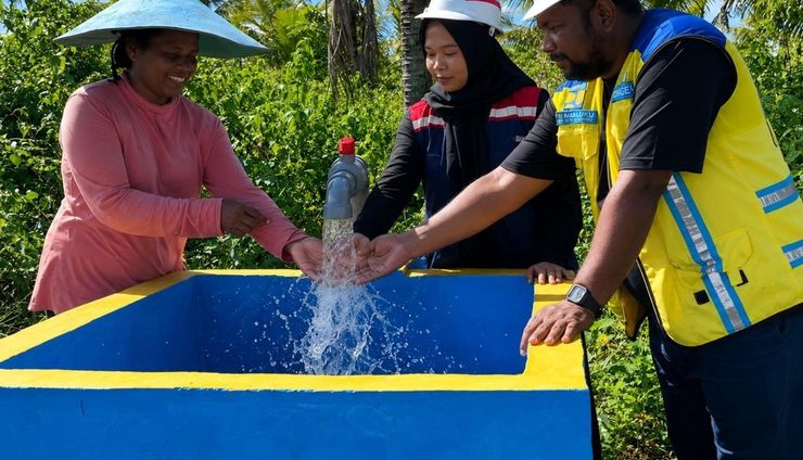 13 Sumur Bor di Pulau Yamdena Bikin Petani Panen Tiga Kali Setahun