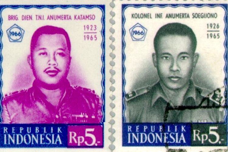 Brigjen Katamso (kiri) dan Letkol Sugiyono (kanan) merupakan korban peristiwa G30S di Yogyakarta.