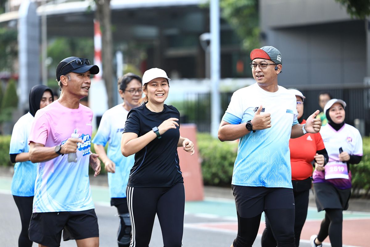 PT Pertamina (Persero) menggelar rangkaian kegiatan Road to Pertamina Eco RunFest 2025 di Gelora Bung Karno (GBK), Istora Senayan, Jakarta, Minggu (10/8/2025).