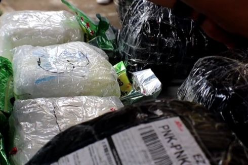 BNN Kalbar Temukan 5 Paket Tak Bertuan Berisi 11,9 Kg Ganja dari Perusahaan Ekpedisi
