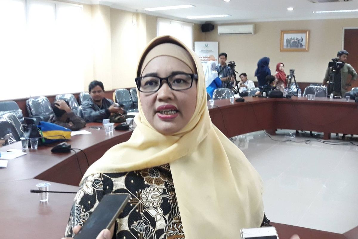 Komisioner KPAI Retno Listyarti di kantor KPAI, Menteng, Jakarta Pusat, Kamis (26/9/2019).