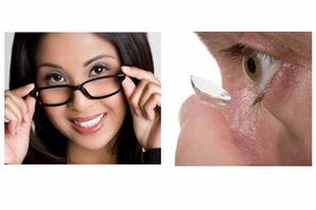 Pilih kacamata atau lensa kontak?