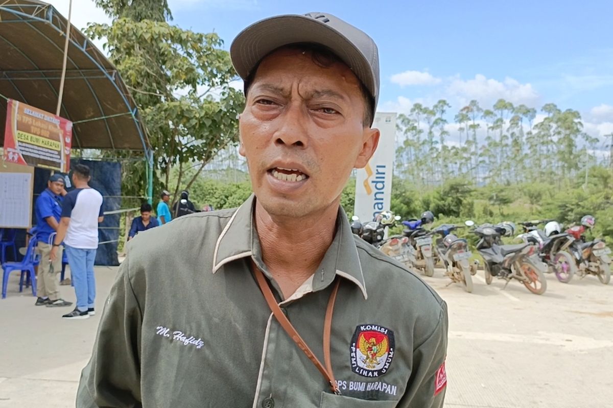 Ketua PPS Desa Bumi Harapan Muhammad Hafidz